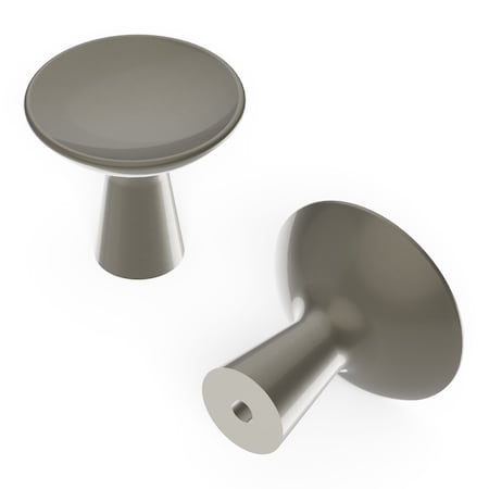Hickory Hardware Maven Collection Knob 1-1/4 Inch Diameter Satin Nickel Finish H078776SN